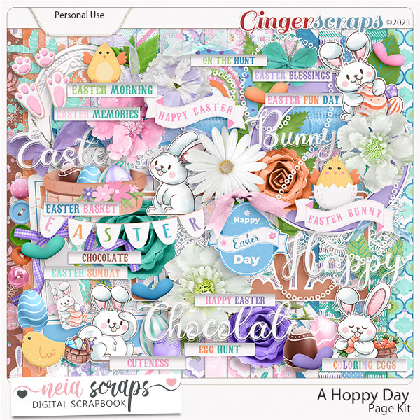 A Hoppy Day - Page Kit - by Neia Scraps