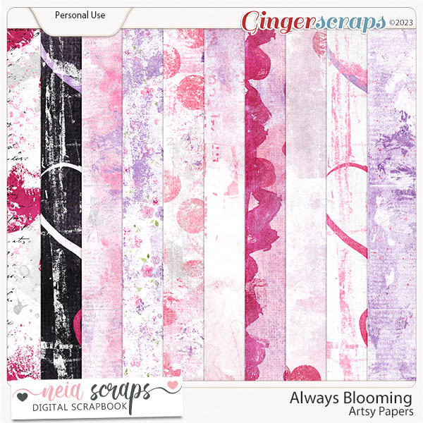 Always Blooming - Artsy Papers - by Neia Scraps