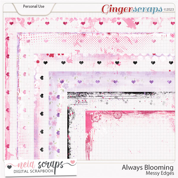 Always Blooming - Messy Edges - by Neia Scraps