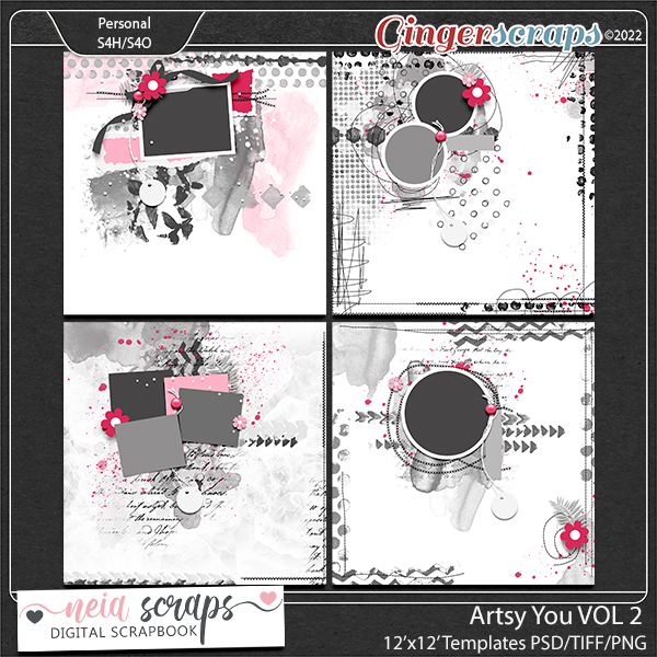 Artsy You - Templates - VOL2 - by Neia Scraps