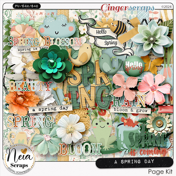 A Spring Day - Page Kit - by Neia Scraps