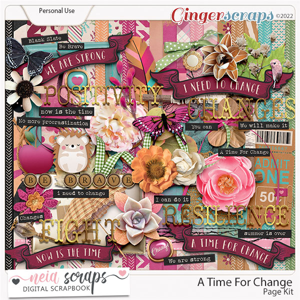 A Time For Change - Page Kit - by Neia Scraps