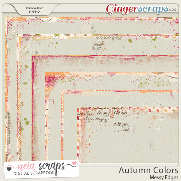 Autumn Colors - Messy Edges - by Neia Scraps