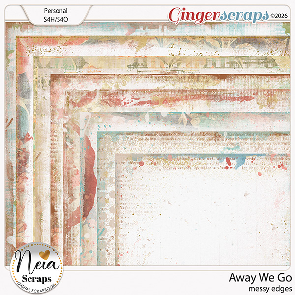 Away We Go - Messy Edges - by Neia Scraps