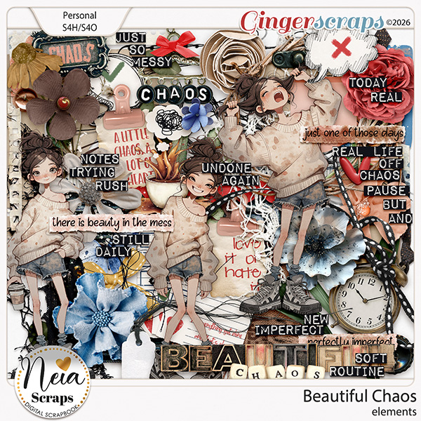 Beautiful Chaos - Elements - by Neia Scraps