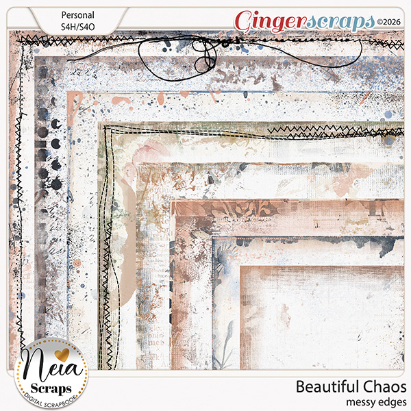 Beautiful Chaos - Messy Edges - by Neia Scraps
