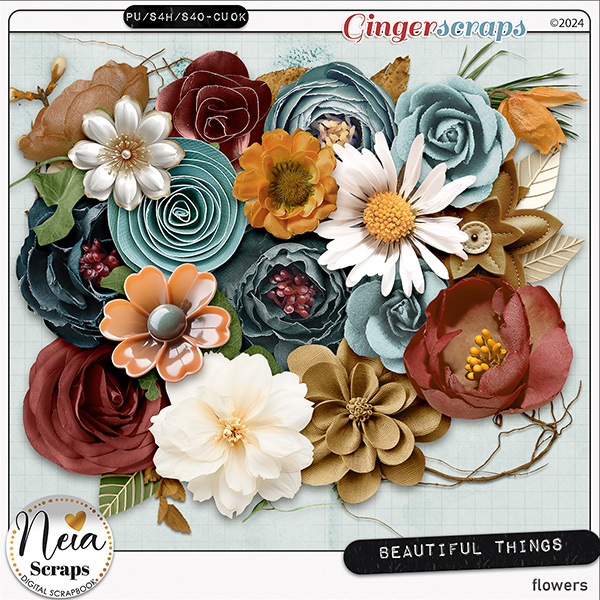 Beautiful Things - Flowers - by Neia Scraps