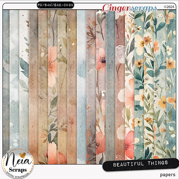 Beautiful Things - Papers - by Neia Scraps