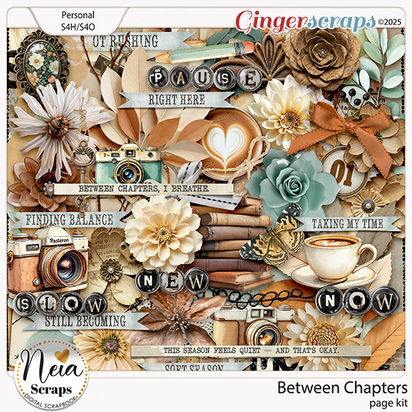 Between Chapters - Page Kit - by Neia Scraps