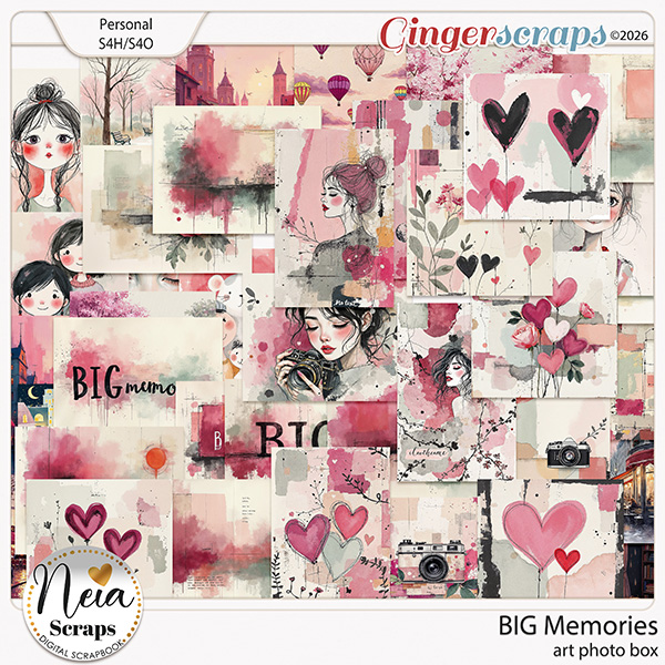 BIG Memories - Art Photo Box - by Neia Scraps