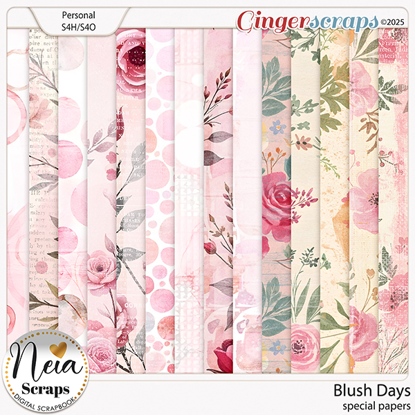 Blush Days - Special Papers - by Neia Scraps