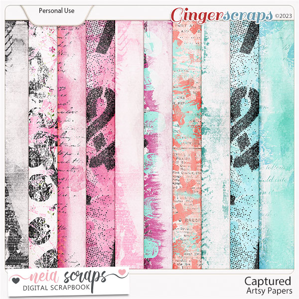 Captured - Artsy Papers - by Neia Scraps 