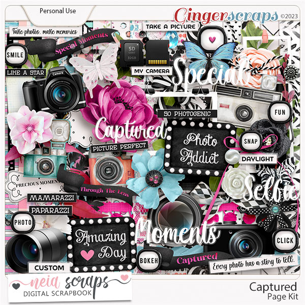 Captured - Page Kit - by Neia Scraps