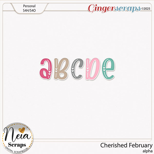 Cherished February - Alpha - by Neia Scraps