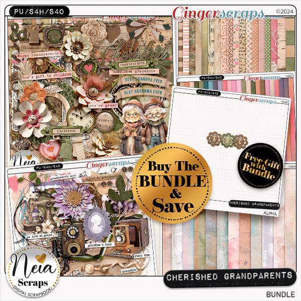 Cherished Grandparents - Bundle - by Neia Scraps