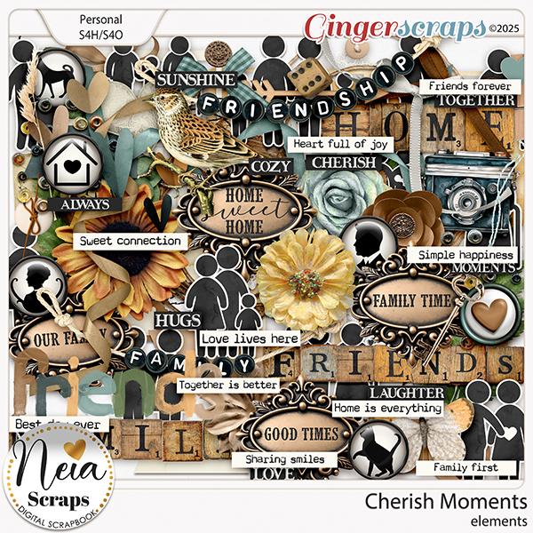 Cherish Moments- Elements - by Neia Scraps