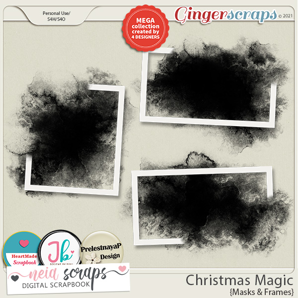 Christmas Magic - Masks & Frames by Neia Scraps, JB Studio, HeartMade Scrapbook and PrelestnayaP Designs