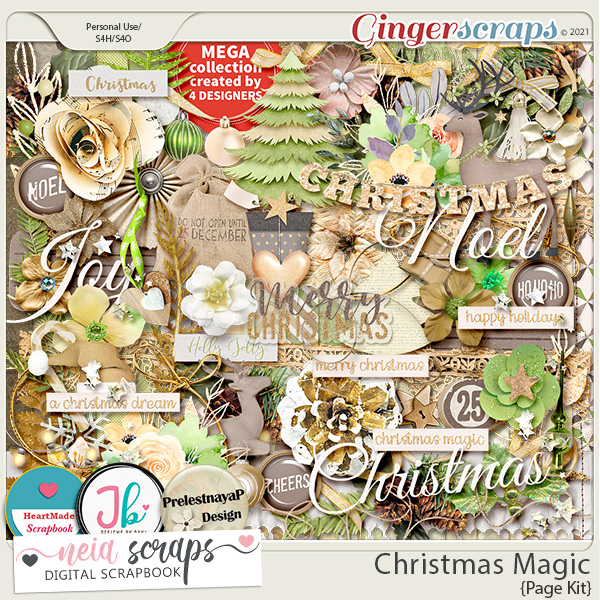 Christmas Magic - Page Kit by Neia Scraps, JB Studio, HeartMade Scrapbook and PrelestnayaP Designs