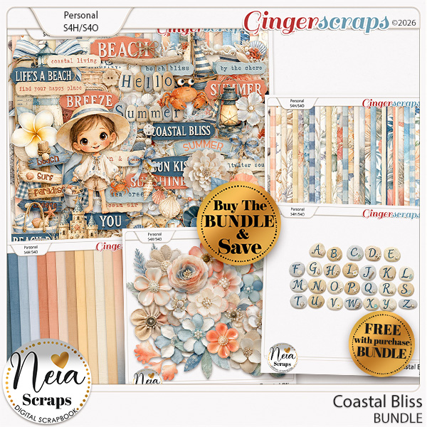 Coastal Bliss - Bundle - by Neia Scraps
