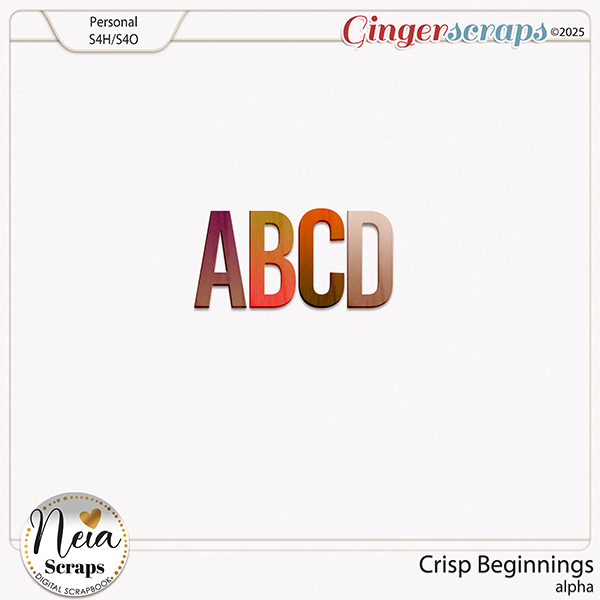 Crisp Beginnings - Alpha - by Neia Scraps