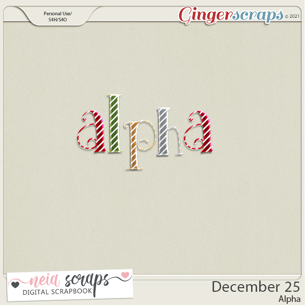 December 25 - Alpha - by Neia Scraps