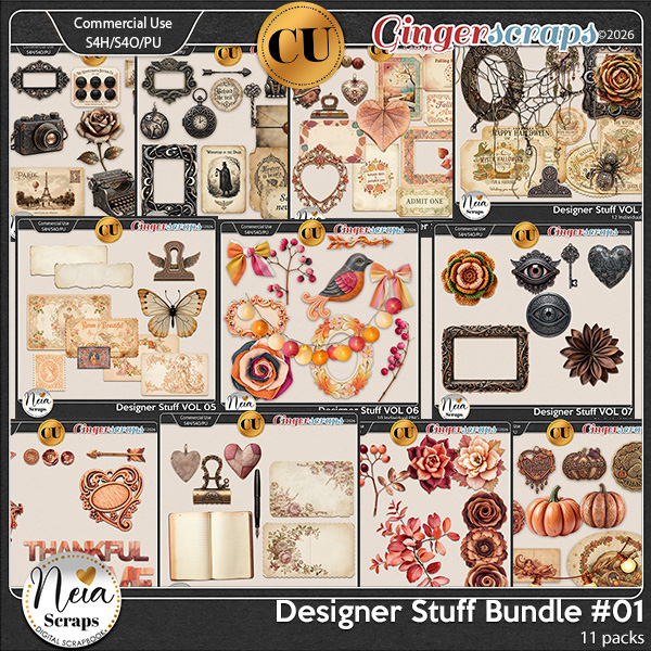 Designer Stuff - {CU} Bundle #1 - by Neia Scraps
