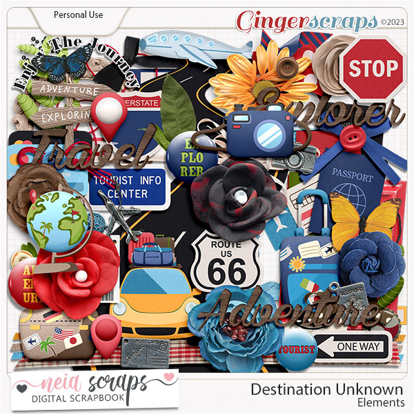 Destination Unknown - Elements - by Neia Scraps 