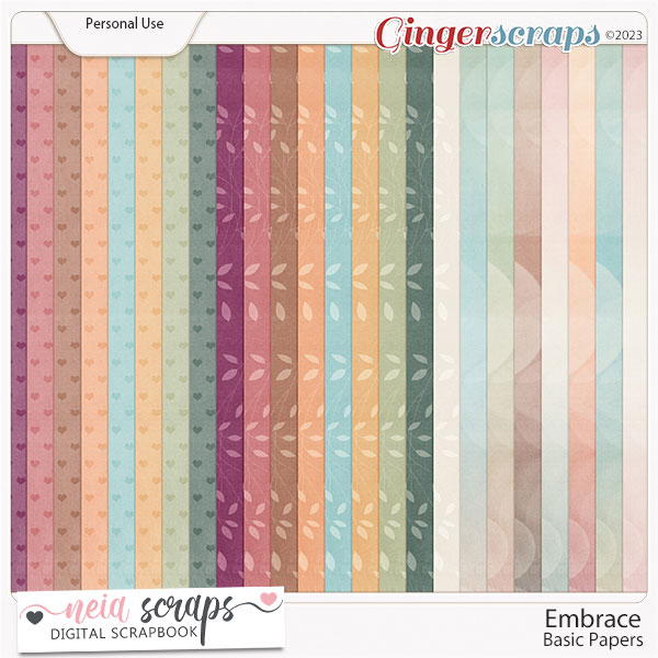 Embrace - Basic Papers - by Neia Scraps