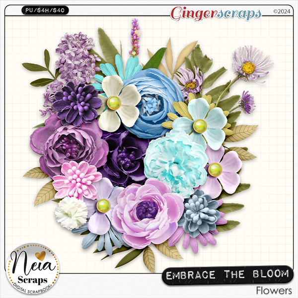 Embrace the Bloom - Flowers - by Neia Scraps
