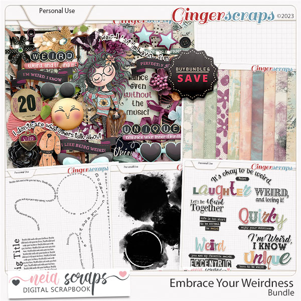 Embrace Your Weirdness - Bundle - by Neia Scraps