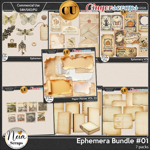 Ephemera - {CU} Bundle #1 - by Neia Scraps