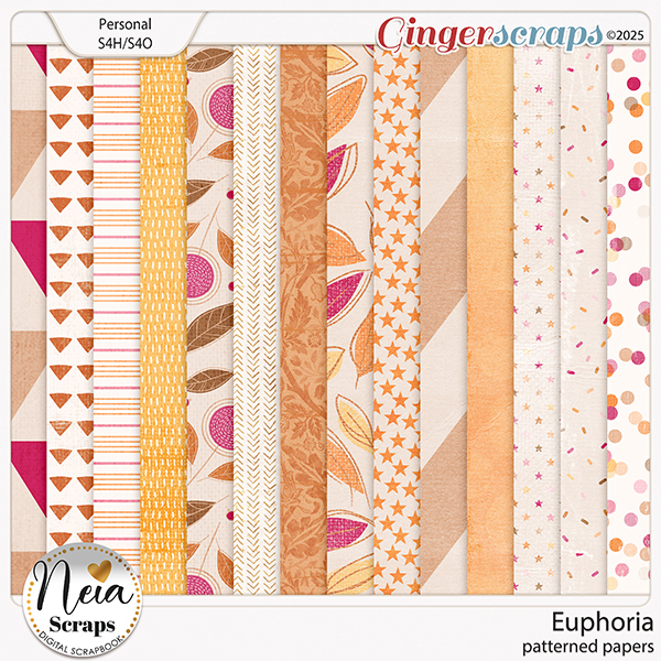 Euphoria - Patterned Papers - by Neia Scraps