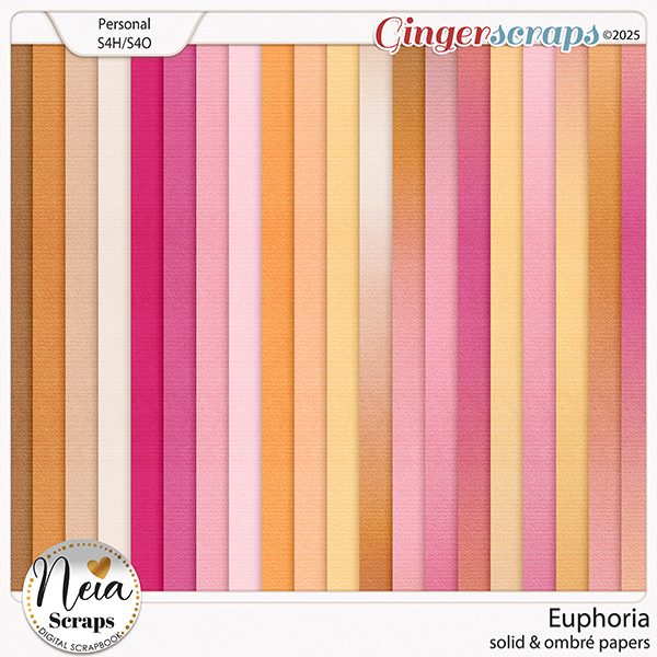 Euphoria - Solid & Ombré Papers - by Neia Scraps