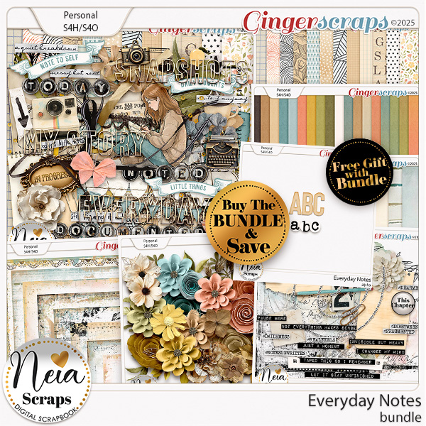 Everyday Notes - Bundle - by Neia Scraps