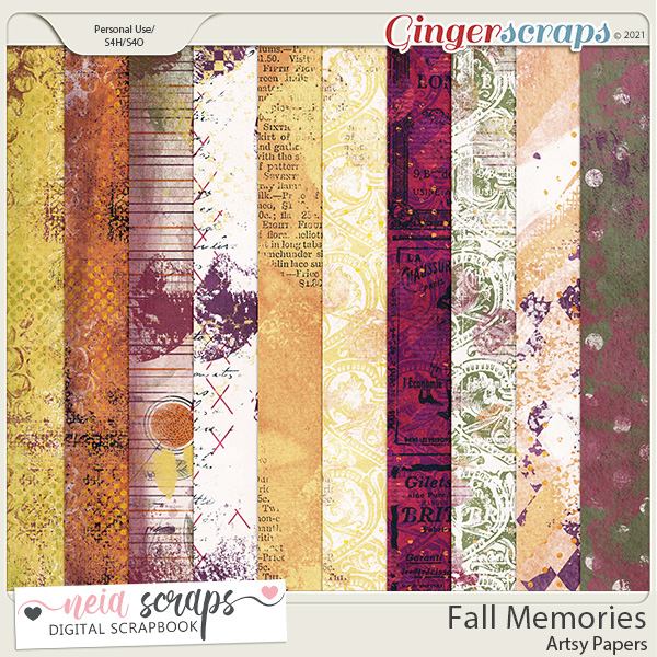 Fall Memories - Artsy Papers - by Neia Scraps 