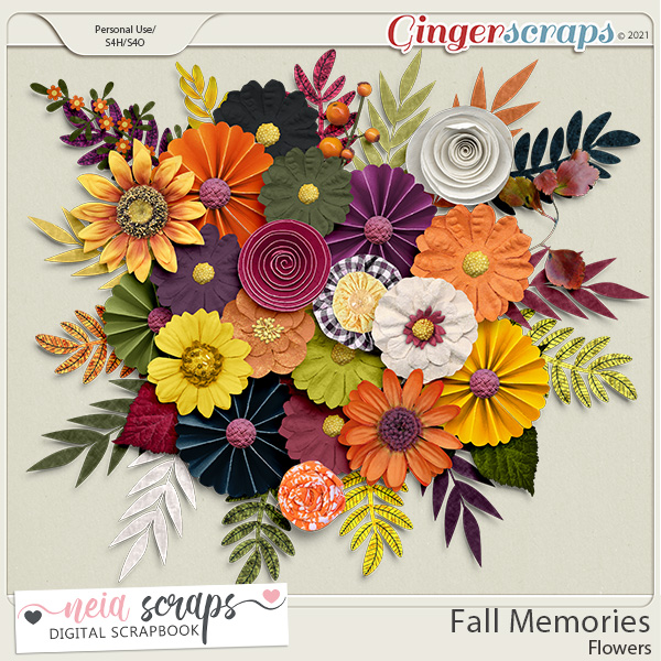 Fall Memories - Flowers - by Neia Scraps