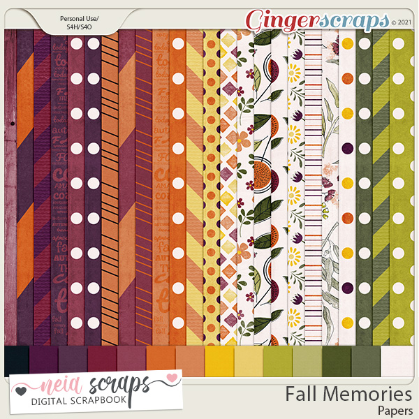 Fall Memories - Papers - by Neia Scraps