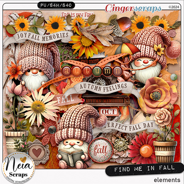 Find Me In Fall - Elements - by Neia Scraps