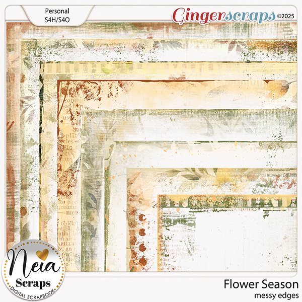 Flower Season - Messy Edges - by Neia Scraps