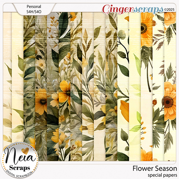 Flower Season - Special Papers - by Neia Scraps