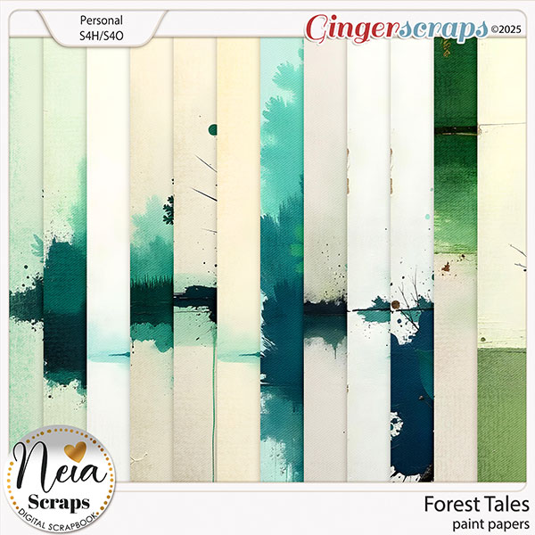Forest Tales - Paint Papers - by Neia Scraps