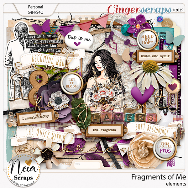 Fragments of Me - Elements - by Neia Scraps