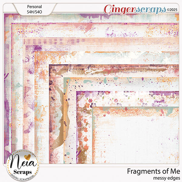 Fragments of Me - Messy Edges - by Neia Scraps