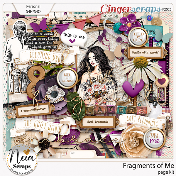 Fragments of Me - Page Kit - by Neia Scraps