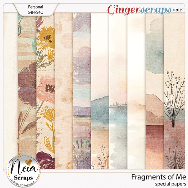 Fragments of Me - Special Papers - by Neia Scraps