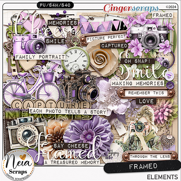 Framed - Elements - by Neia Scraps