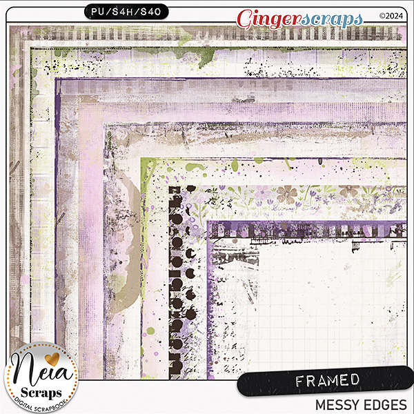 Framed - Messy Edges - by Neia Scraps