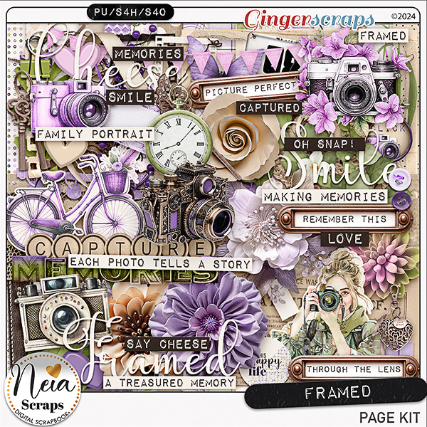 Framed - Page Kit - by Neia Scraps