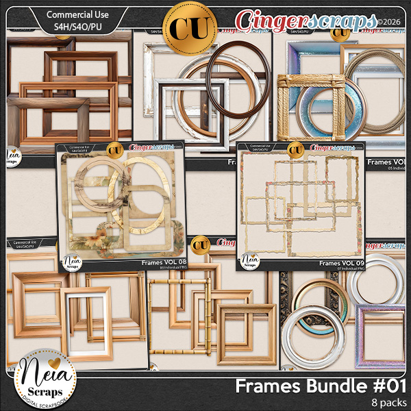 Frames - {CU} Bundle #1 - by Neia Scraps