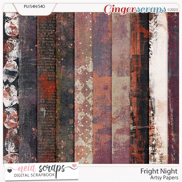 Fright Night - Artsy Papers - by Neia Scraps